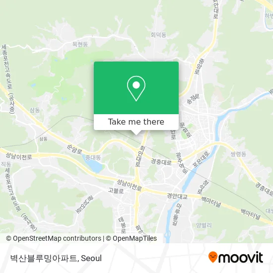 벽산블루밍아파트 map
