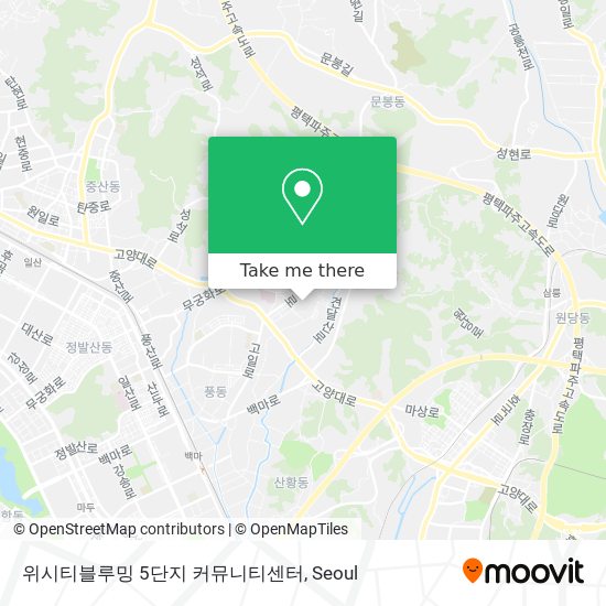 위시티블루밍  5단지 커뮤니티센터 map