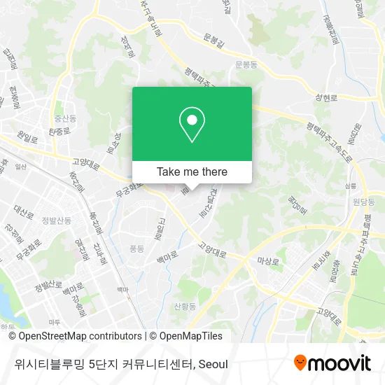 위시티블루밍  5단지 커뮤니티센터 map