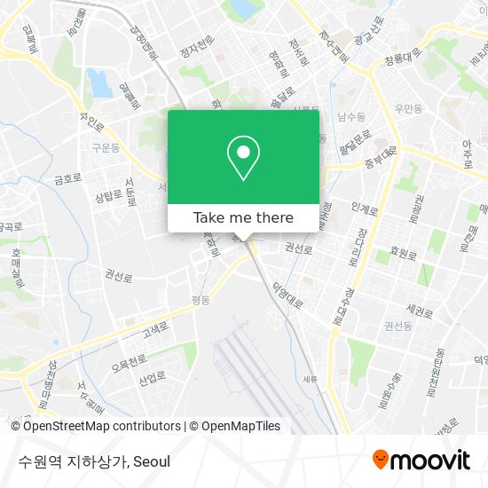 수원역 지하상가 map