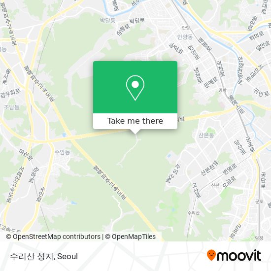 수리산 성지 map