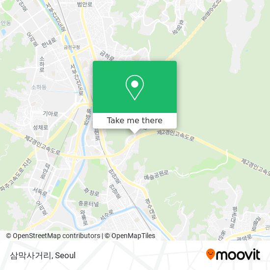 삼막사거리 map