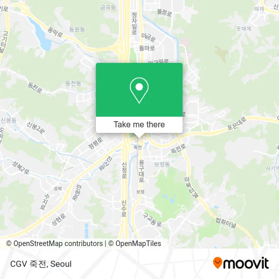 CGV 죽전 map