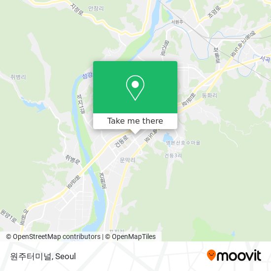 원주터미널 map