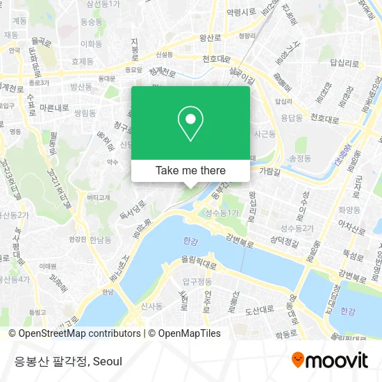응봉산 팔각정 map