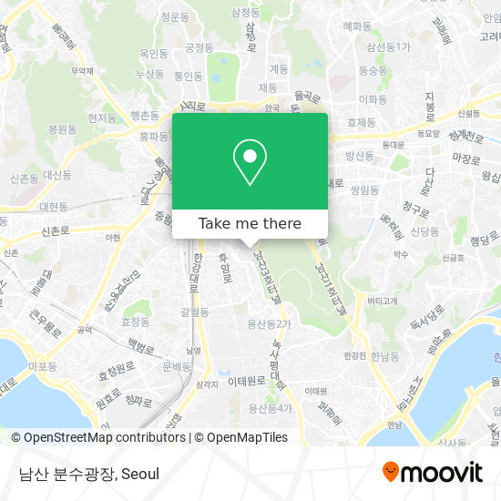 남산 분수광장 map