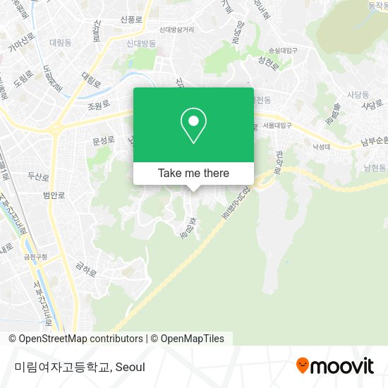 미림여자고등학교 map