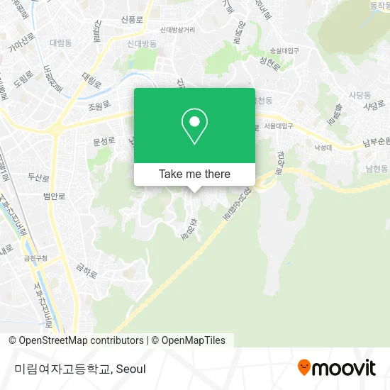 미림여자고등학교 map