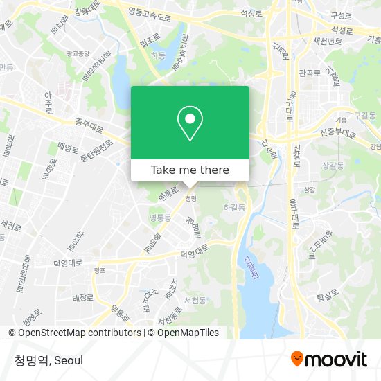청명역 map