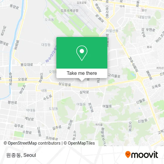 원종동 map