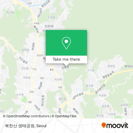 북한산 생태공원 map