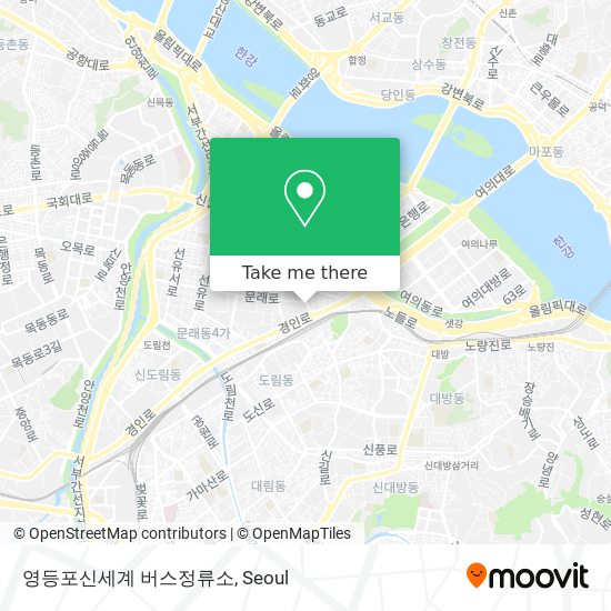 영등포신세계 버스정류소 map