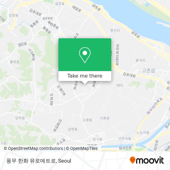 풍무 한화 유로메트로 map