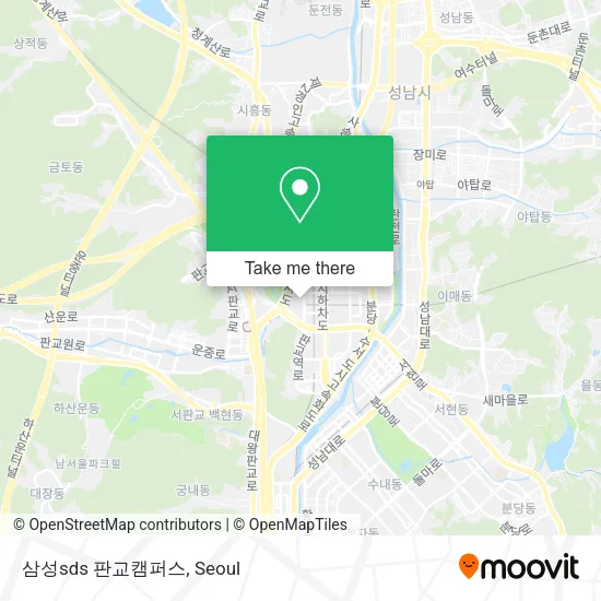 삼성sds 판교캠퍼스 map