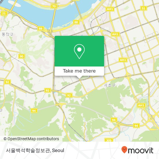 서울백석학술정보관 map