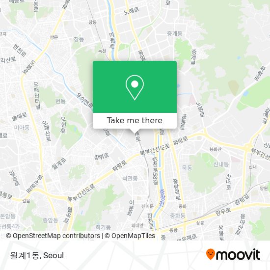 월계1동 map