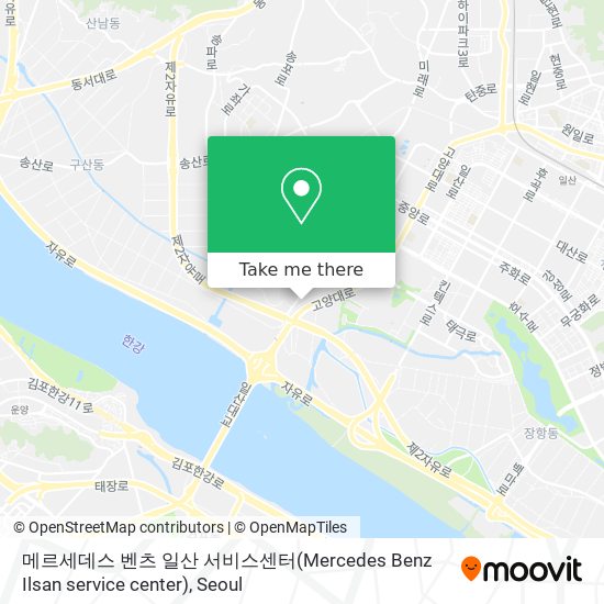 메르세데스 벤츠 일산 서비스센터(Mercedes Benz Ilsan service center) map