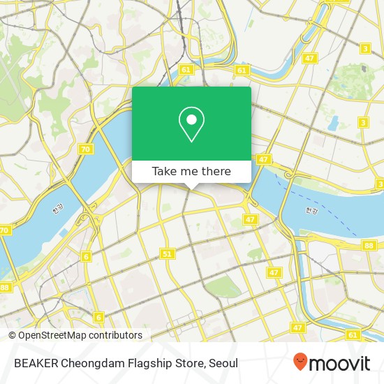 BEAKER Cheongdam Flagship Store map