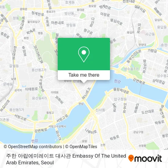 주한 아랍에미레이트 대사관 Embassy Of The United Arab Emirates map