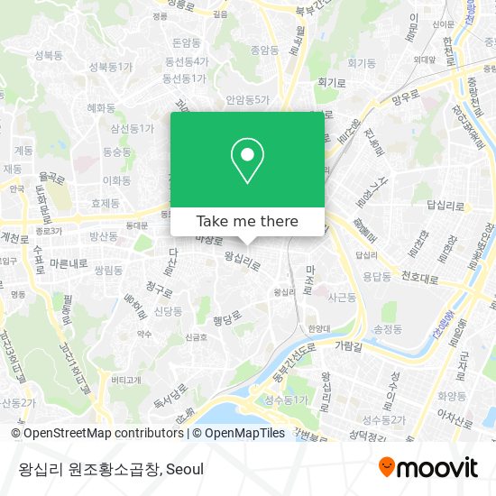 왕십리 원조황소곱창 map