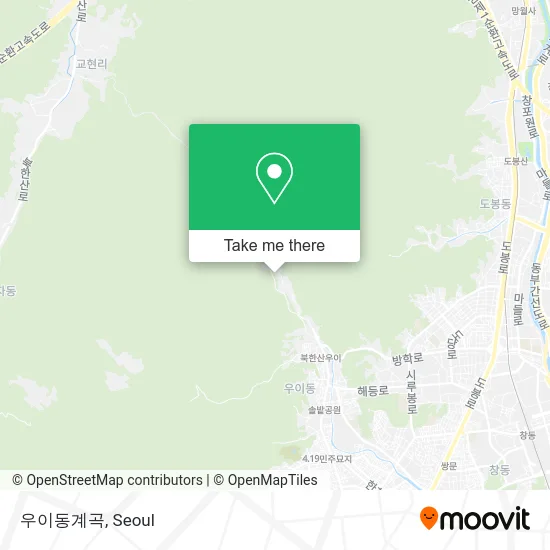 우이동계곡 map