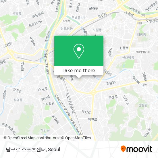 남구로 스포츠센터 map