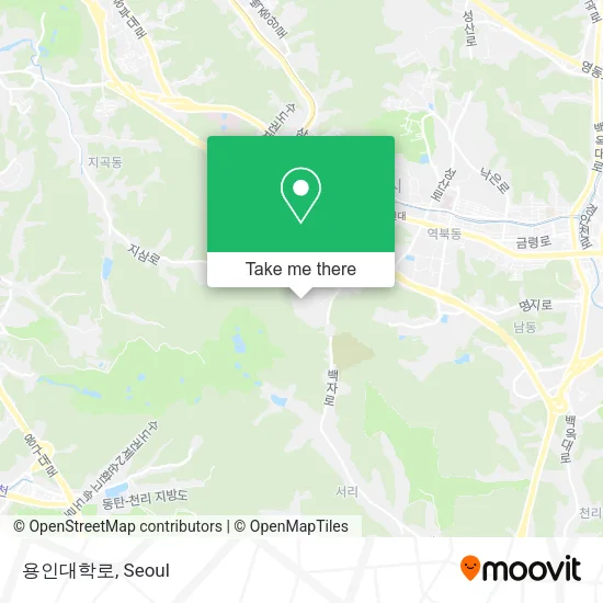 용인대학로 map