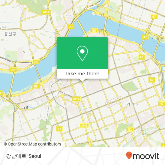 강남대로 map