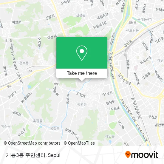 개봉3동 주민센터 map