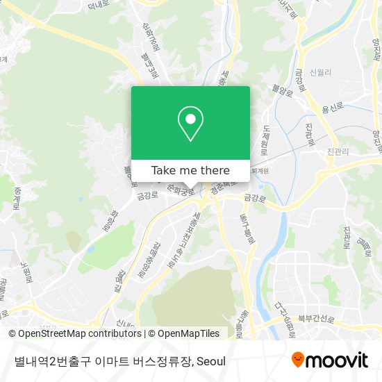 별내역2번출구 이마트 버스정류장 map