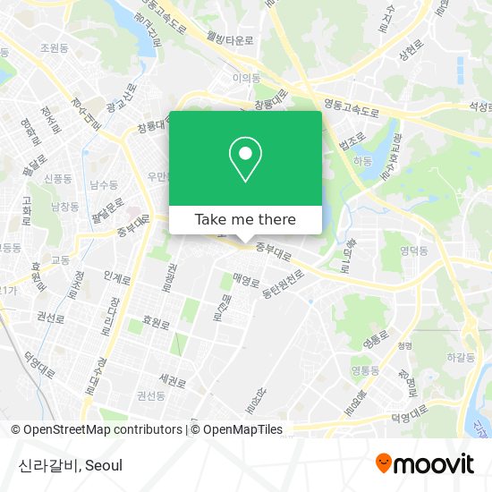 신라갈비 map