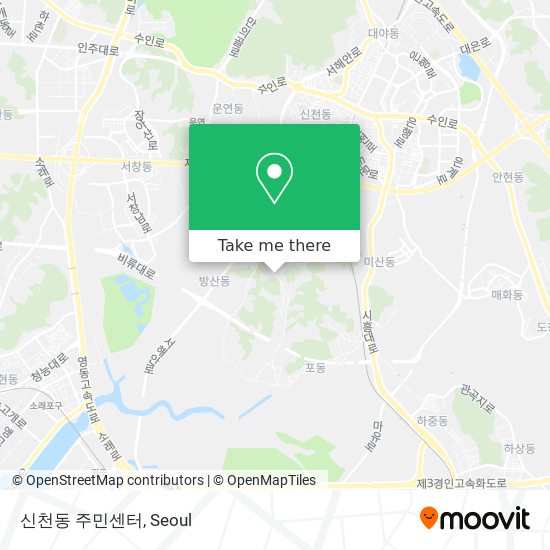 신천동 주민센터 map