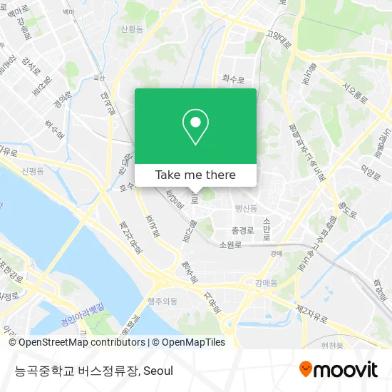 능곡중학교 버스정류장 map