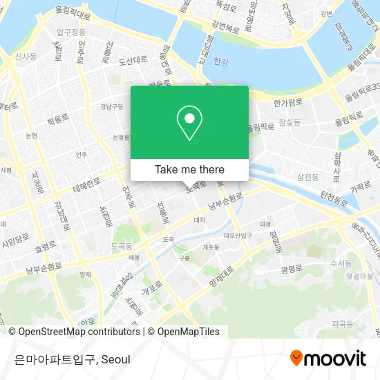 은마아파트입구 map