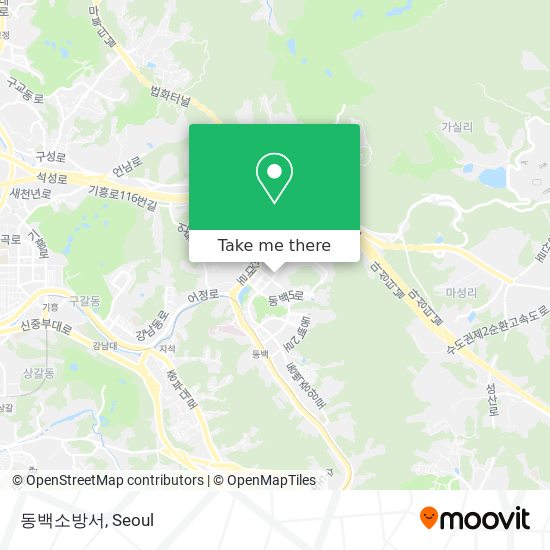 동백소방서 map