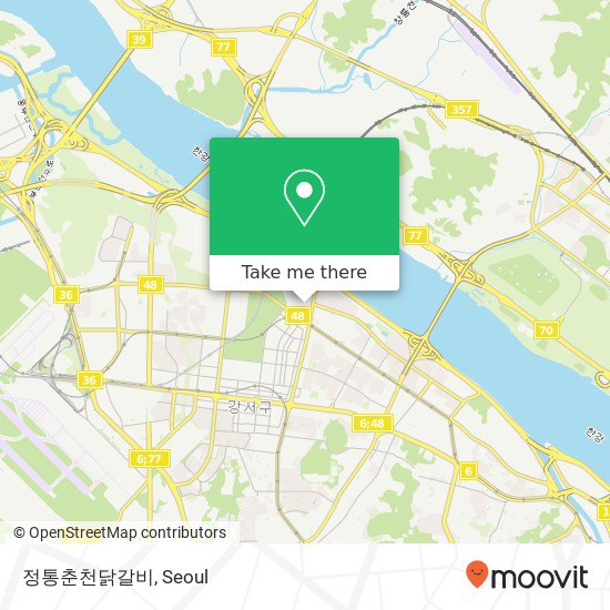 정통춘천닭갈비 map