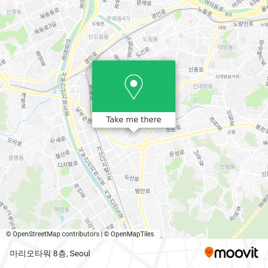 마리오타워 8층 map