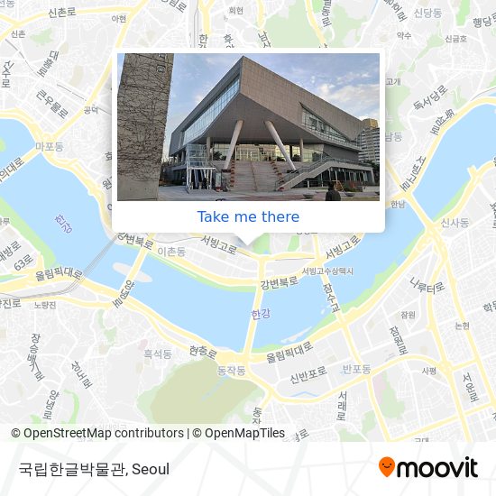 국립한글박물관 map