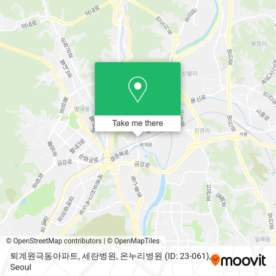 퇴계원극동아파트, 세란병원, 온누리병원 (ID: 23-061) map