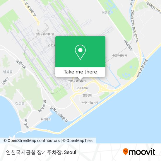 인천국제공항 장기주차장 map