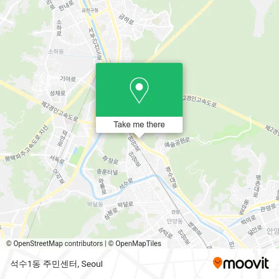 석수1동 주민센터 map