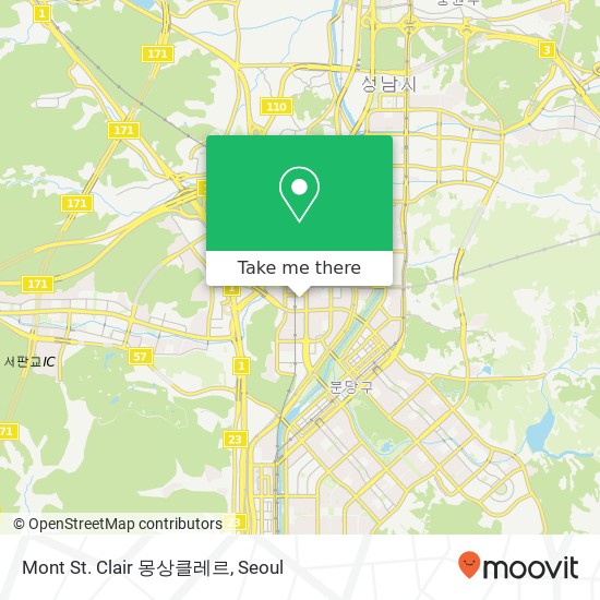 Mont St. Clair 몽상클레르 map