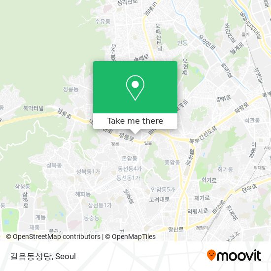 길음동성당 map