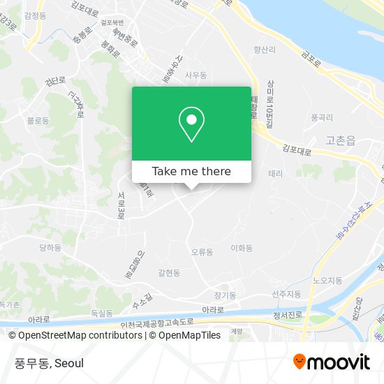 풍무동 map