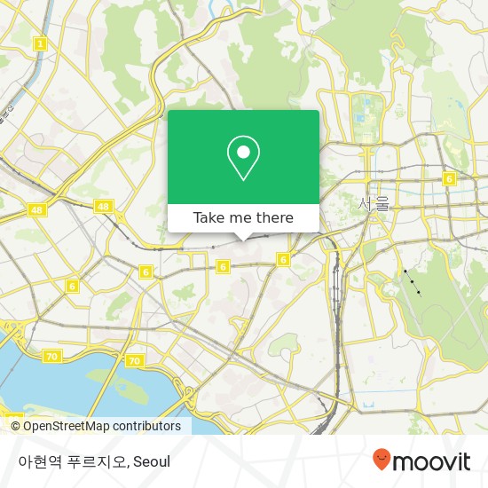 아현역 푸르지오 map