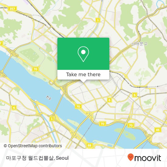 마포구청 월드컵뽈살 map