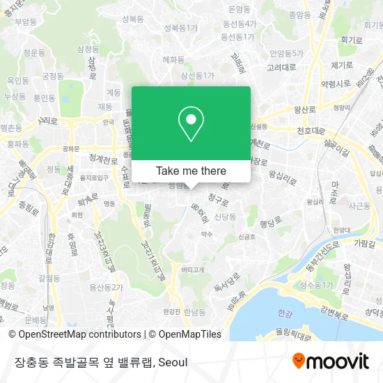 장충동 족발골목 옆 밸류랩 map