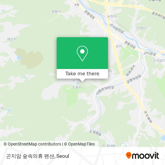 곤지암 숲속의휴 펜션 map