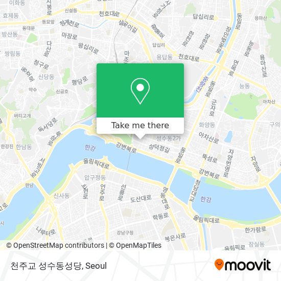 천주교 성수동성당 map