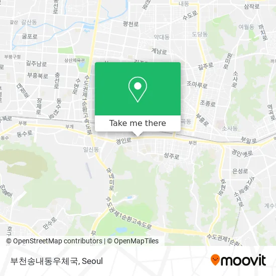 부천송내동우체국 map